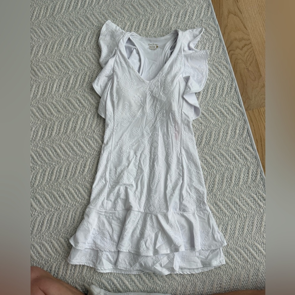 Lilly Pulitzer White Ruffled tennis dress